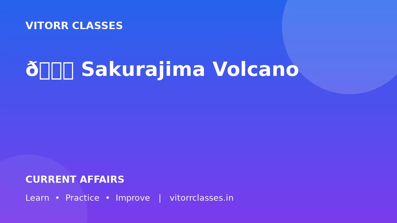 🌋 Sakurajima Volcano