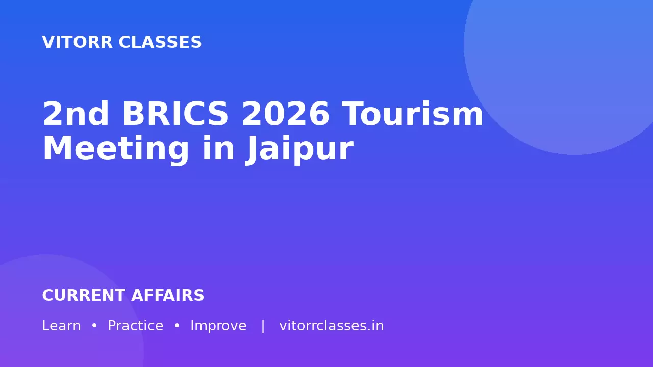 2nd BRICS 2026 Tourism Meeting in Jaipur