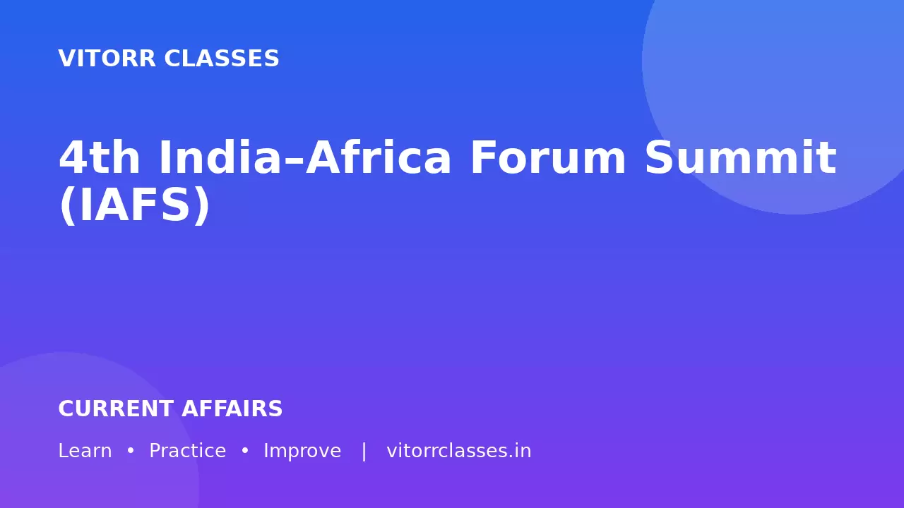 4th India–Africa Forum Summit (IAFS)