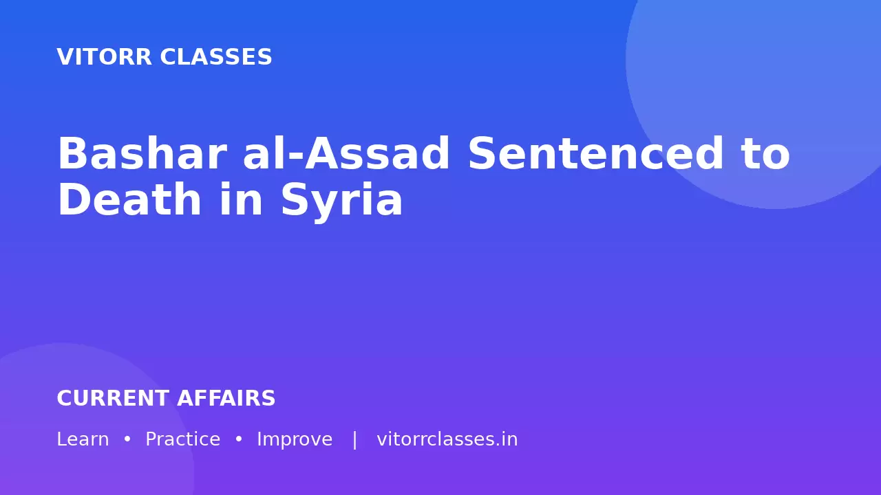 Bashar al-Assad Sentenced to Death in Syria