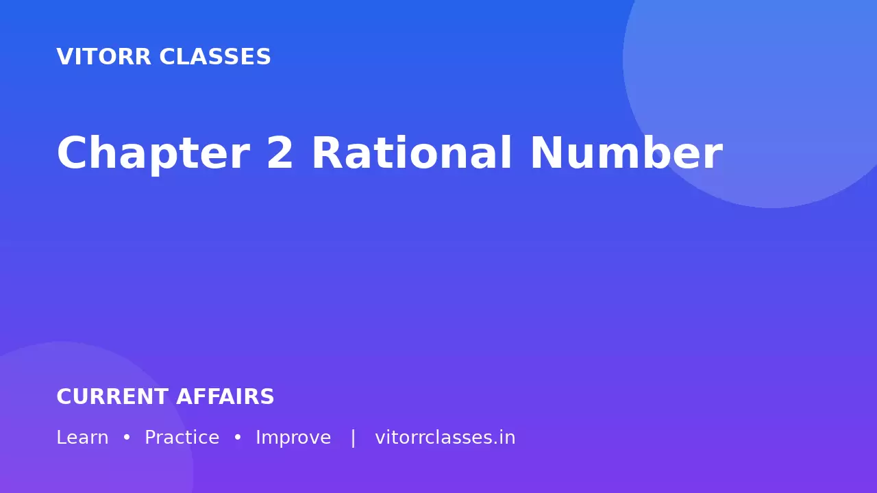 Chapter 2 Rational Number