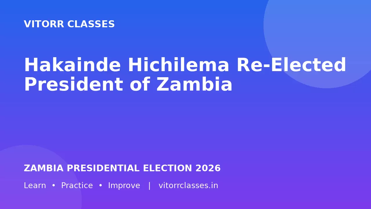 Hakainde Hichilema Re-Elected President of Zambia