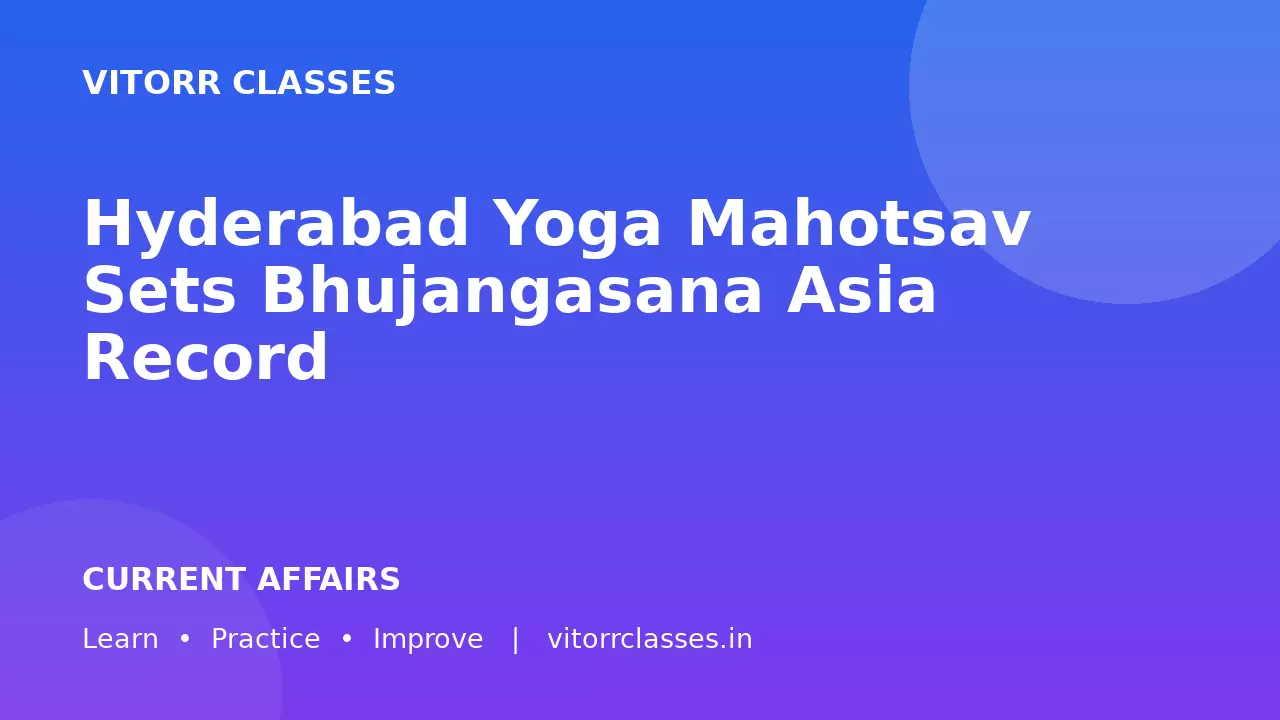 Hyderabad Yoga Mahotsav Sets Bhujangasana Asia Record