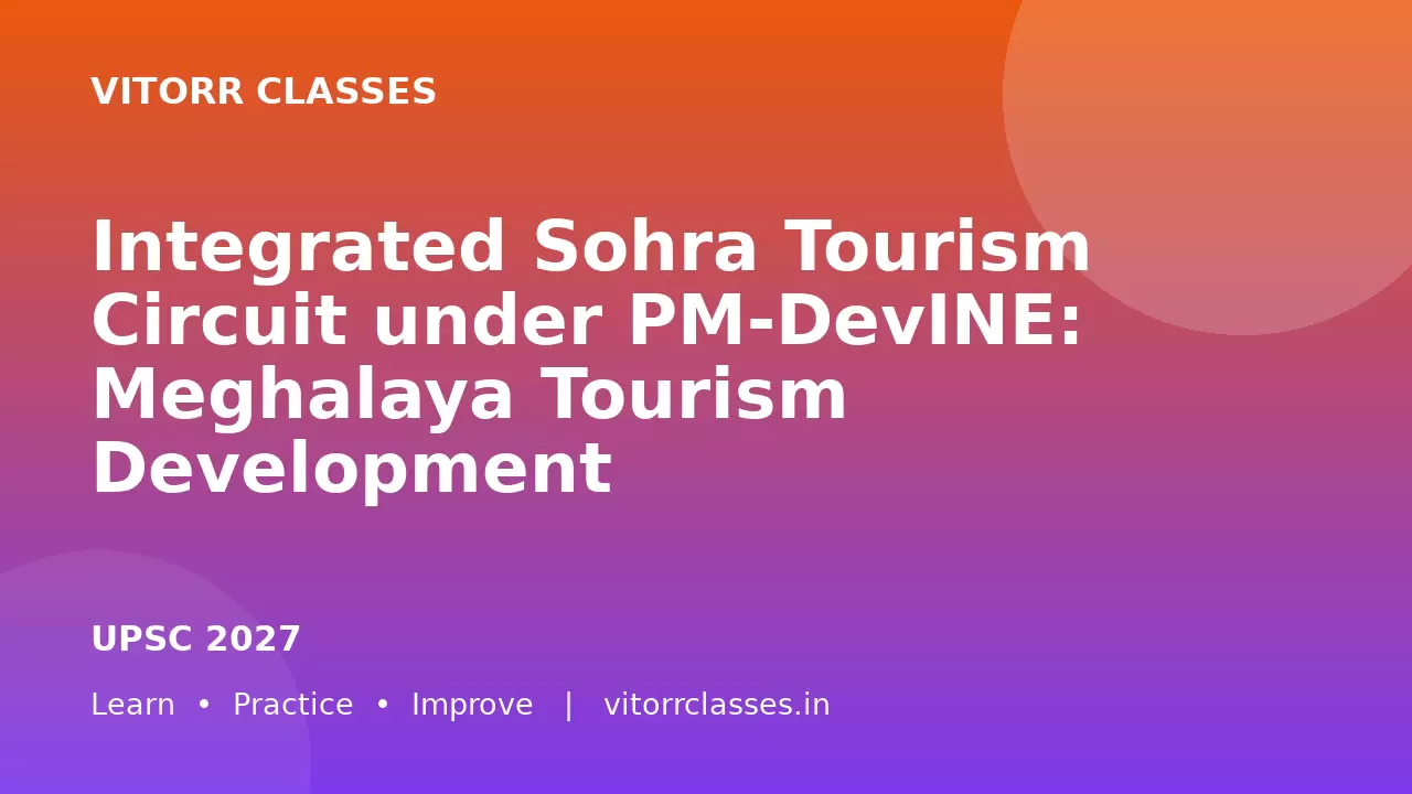 Integrated Sohra Tourism Circuit under PM-DevINE: Meghalaya Tourism Development