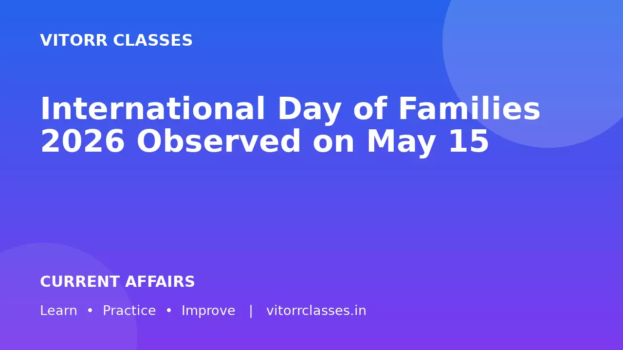International Day of Families 2026 Observed on May 15