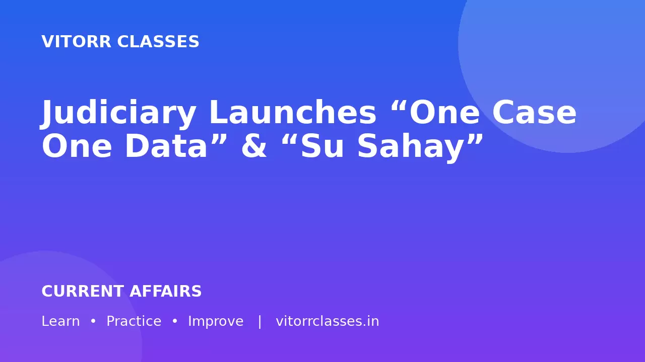 Judiciary Launches “One Case One Data” & “Su Sahay”