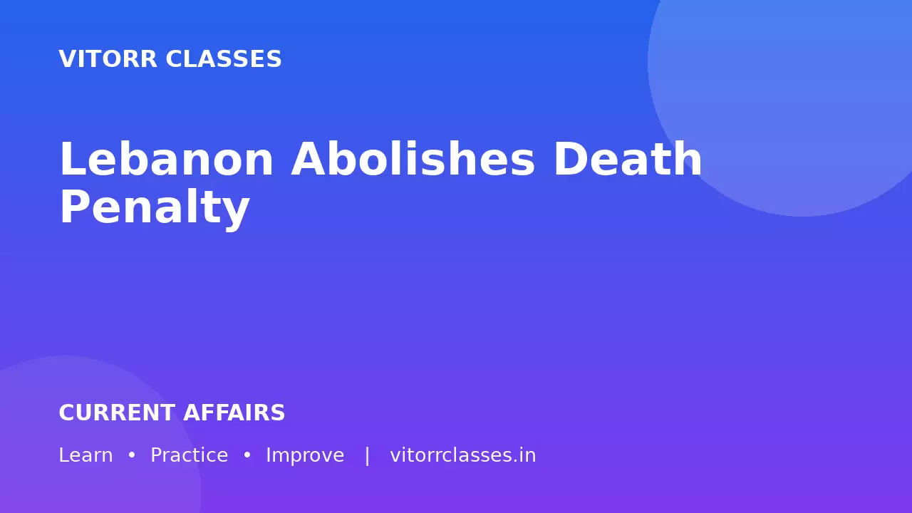 Lebanon Abolishes Death Penalty