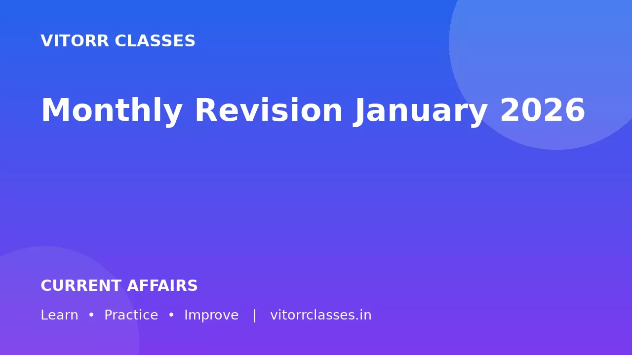 Monthly Revision January 2026