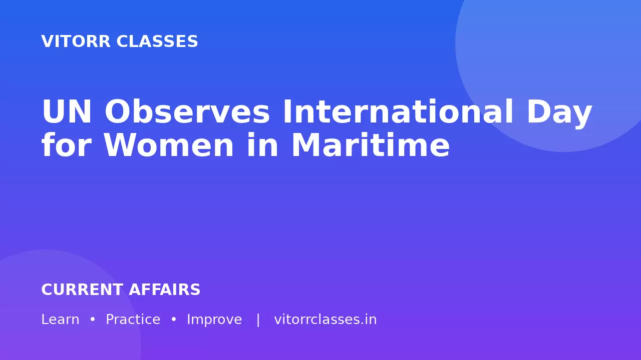 UN Observes International Day for Women in Maritime