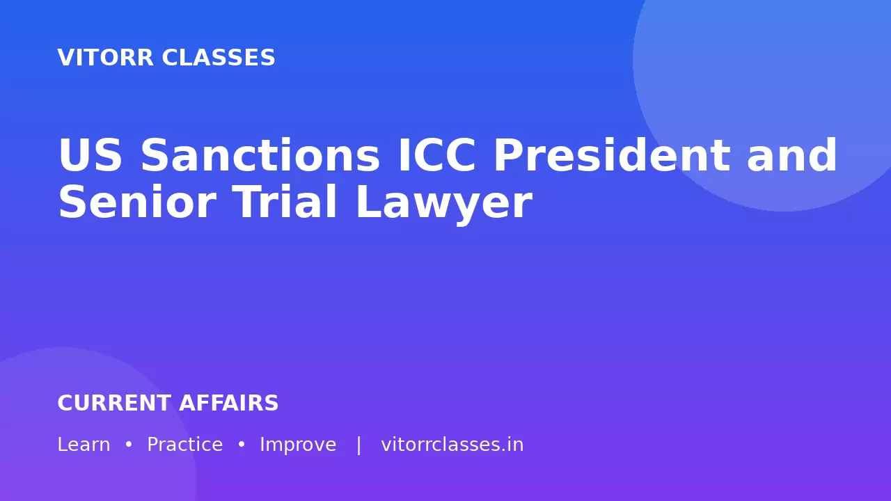 US Sanctions ICC President and Senior Trial Lawyer