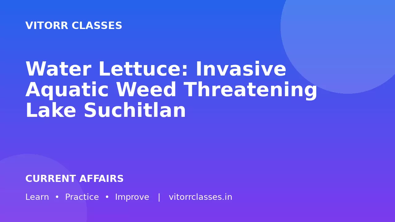 Water Lettuce: Invasive Aquatic Weed Threatening Lake Suchitlan