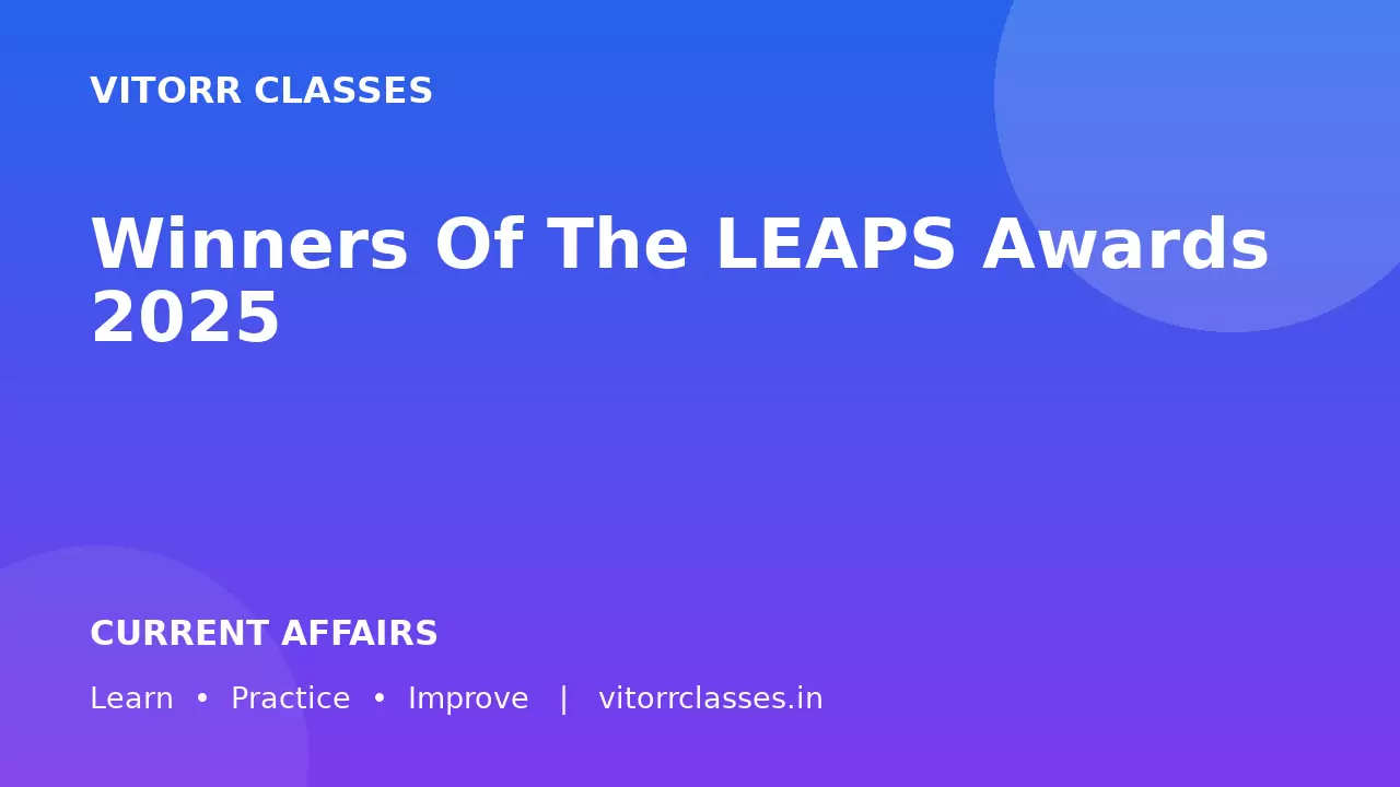 Winners Of The LEAPS Awards 2025
