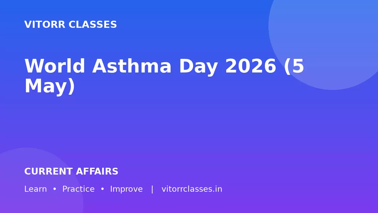 World Asthma Day 2026 (5 May)